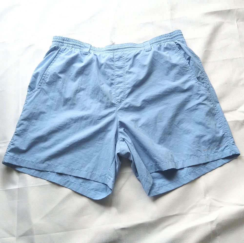 Columbia PFG omni shade shorts size large sky blue